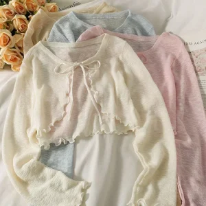 Women Frenum Cardigan Blouses