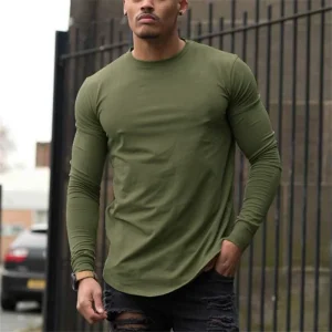 Plain Cotton Breathable Long Sleeve Shirt