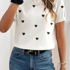 Woman Sweater  Knitted Round Neck